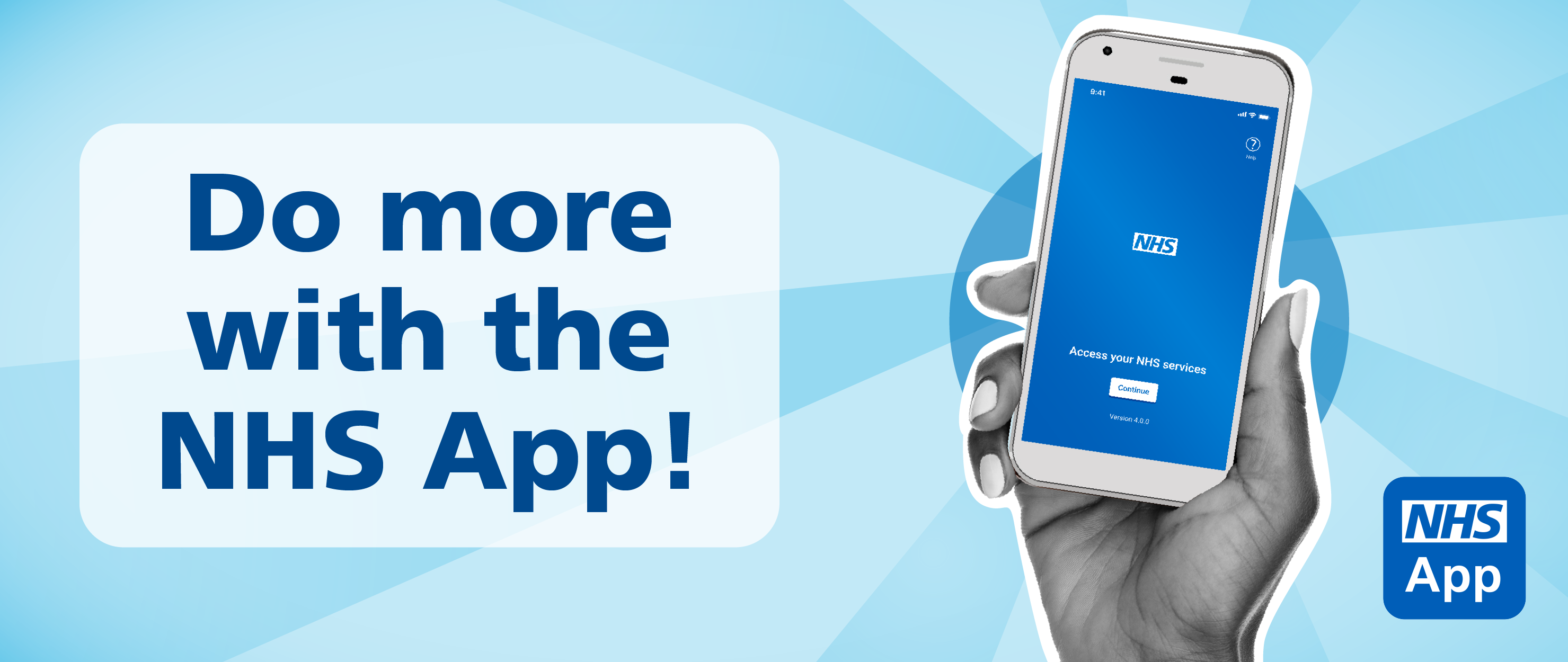 NHS App new banner NHS App new banner